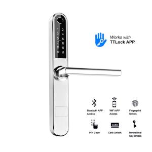 FPC Fingerprint Aluminum Electronic Door Locks For Shopping Mall
