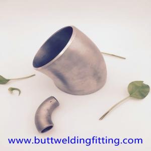 TOBO ASME B16.9 45D 1-1/2" Stainless Steel Elbow , CuNi C71500 Copper Nickel 70