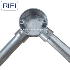 RIFI Emt Aluminum Junction Circular Box Set Screw Type 1 Way 2 Way 3 Way 4 Way
