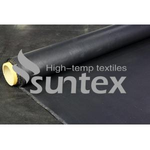 China Corrosion and oil resistance Black Neoprene Coated Fiberglass Chemical Resistant Fabric Or Tape To Mid - East on sale