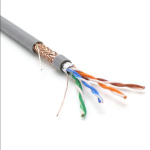 Wholesale High Speed Solid Bare Copper 24AWG 26AWG 0.5mm FTP Cat5e Cable from china suppliers