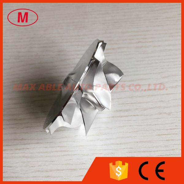 GT15-25 reverse 52.52/68.30mm 6+6 blades High performance turbo aluminum 2618/milling/billet compressor wheel for racing