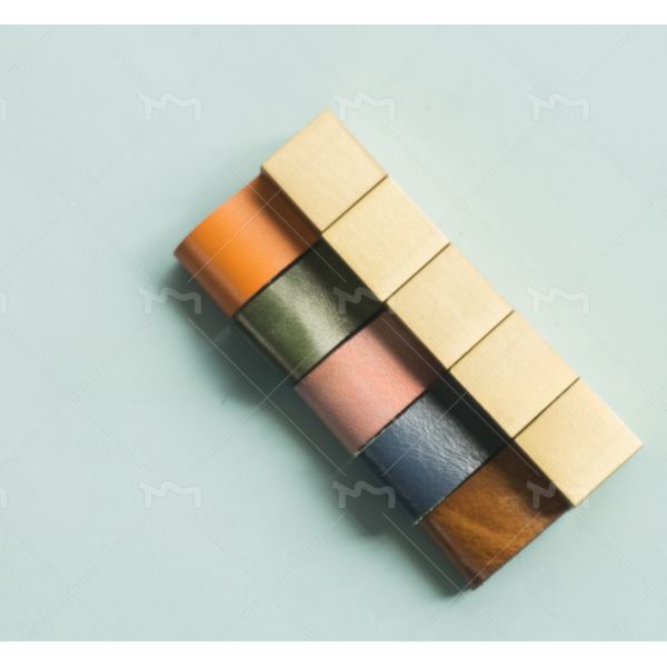 5 Inch Real Leather Handles Cabinet Brass T Bar Pulls Pink Single Hole Knobs