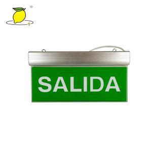 Rechargeable LED Emergency Exit Sign 358×215×60mm For Convenience Store