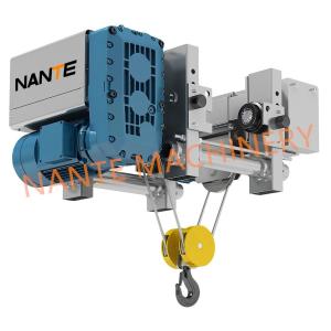 China 2T Ultra Low Headroom Hoist NHA Wire Rope Electric Power Hoist For Workshop on sale