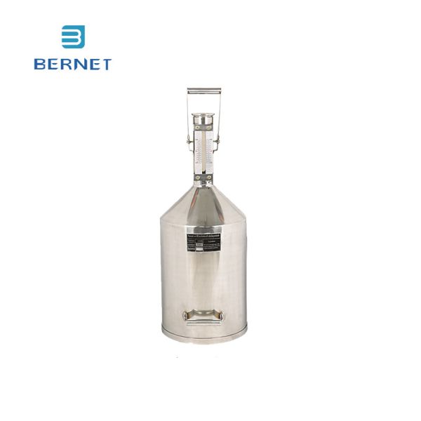 5 Liter Handheld Type Stainless Steel Narrow Mouth Measuring Tank for Gas Station