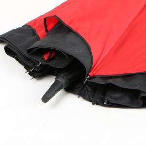 C Handle Reverse Inverted Umbrella Double Layer Windproof Black And Red