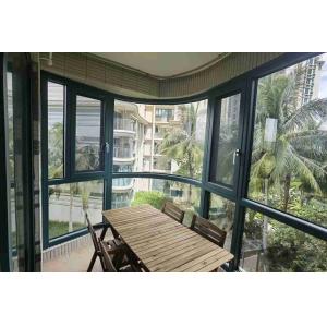 Durable White Powder Coated Aluminium Windows Easy Installing