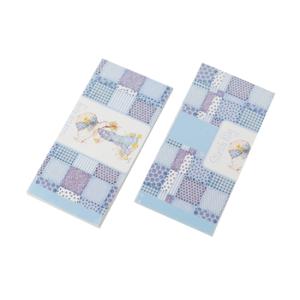 Customized Neat blue cloth pattern with tracery Personalised Notepad