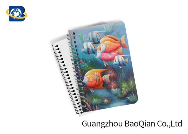 Eco Friendly Paper 3D Lenticular Notebook Ocean / Animal Pattern With Spiral