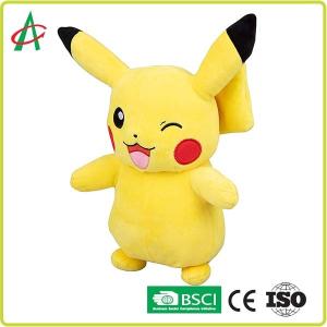 12" Pikachu Stuffed Animal Embroidery with handcraft