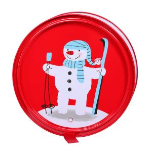 Tin box with PET body, decorative tin, metal packaging, promotional tin,