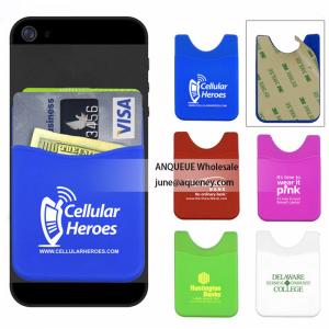 Wholesale Newest cute custom logo 3M silicone smart wallet with multi-colors from china suppliers