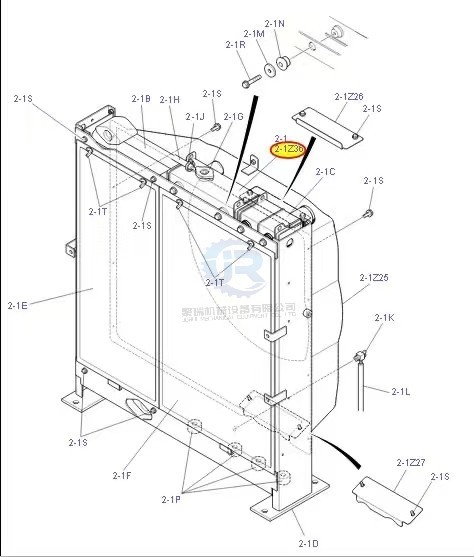 YN05P00058S036 SK210-8 Excavator Radiator Assy For Kobelco