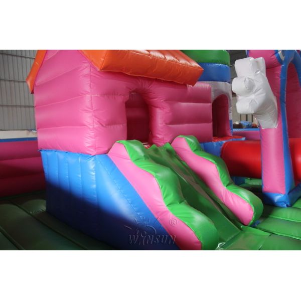 Flower Fairy Inflatable Fun City 0.9mm PVC Made For Festival Activities