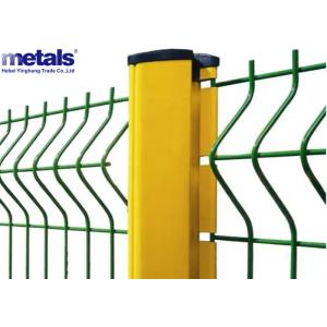 3D Curved Welded Wire Mesh Fence Galvanized PVC Coated 50X100MM