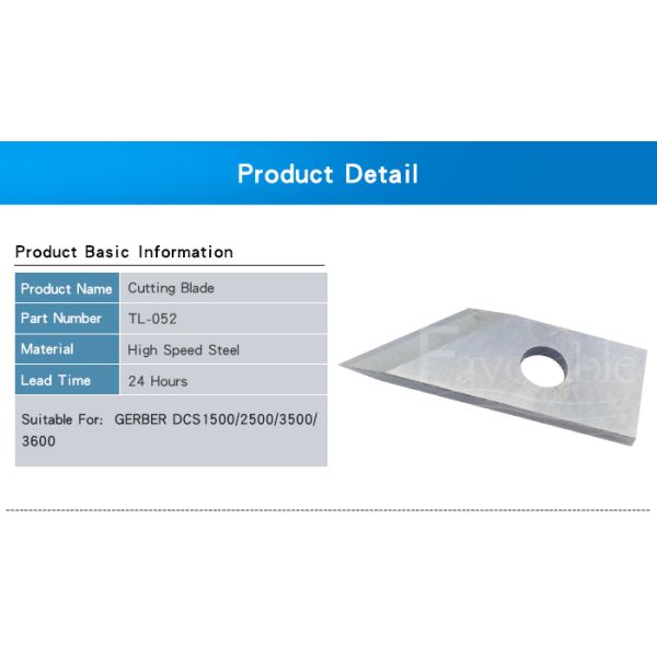 Tungsten Carbide Blade Suitable For Gerber Cutter DCS2500 TL-052 040THK 45