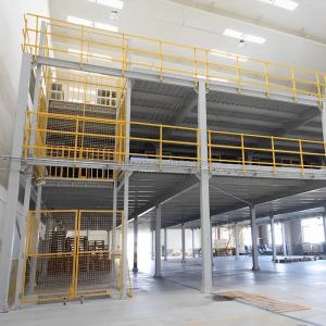Large Span Steel Structure Platform Powder Coating / Galvanizing Industrial