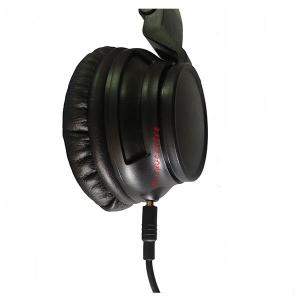 cool style black bass headphone with noise cancelling for musician with