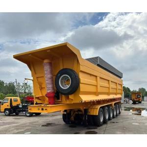 China Heavy Duty Rear Dump Semi Trailer with Fuwa/BPW Axle and Heavy Mechanical Suspension on sale