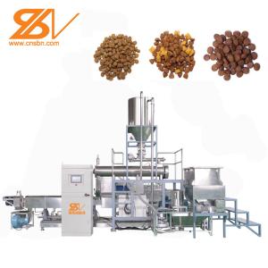 Dry 500-600 Kg/H Dog Cat Pet Food Extruder Processing Line