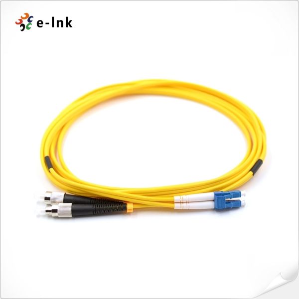 Quality 15m, LC to FC, Duplex, Singlemode Patch Cable Immune to electrical interference for sale