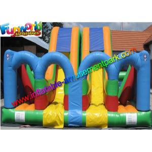 Kids Inflatable Commercial Obstacle Challeng Twin Dry Slide Factory