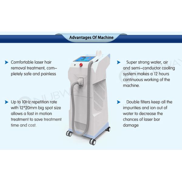 OEM NUBWAY high quality most professinoal 808nm diode laser hair removal machine