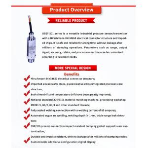 ODM Supported UNIVO Hirschmann 24V 5VDC Liquid Level Transmitter for Tank Water