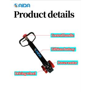 Economic Type Walkie 3...5m Full Forklift Pallet Electric Stacker with 800W