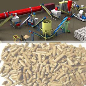 1T/H -5T/H Complete Wood Biomass Pellet Production Line Fire Pellet Making