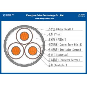 8.7 / 15KV Unarmoured Medium Voltage Power Cables Single / Three Core Electrical
