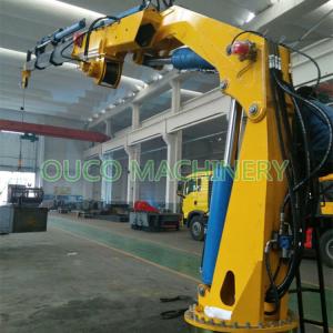 Hydraulic 1.5t 10m Marine Deck Crane Foldable Knuckle Boom