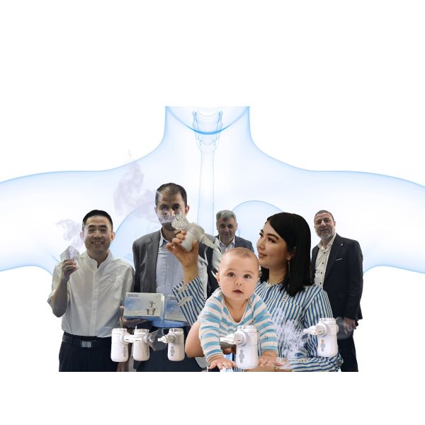 Portable Vibrating Nebulizer 2-3μm MMAD Particles Inhalation Machine with 9-18ml