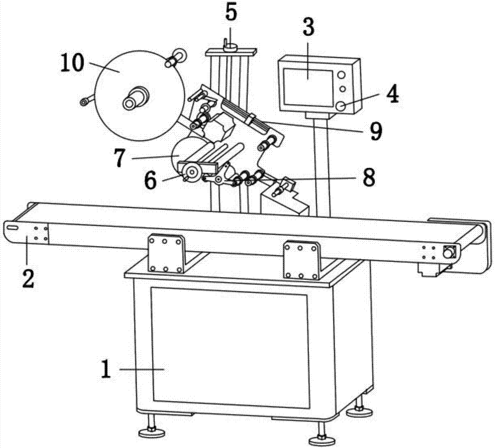 High Precision Automatic Garment Labeling Machine PLC Control With Stainless Steel Construction