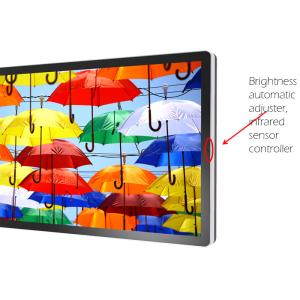 4000cd/m2 55inch Optical Bonding Lcd Totem 98mm Thickness
