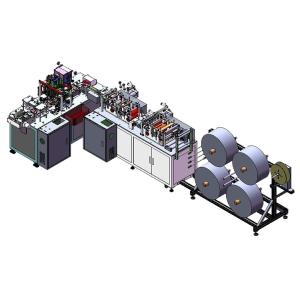 Antivirus Automatic Facial Mask Machine 20KW Breathable Fish Type Mask Machine