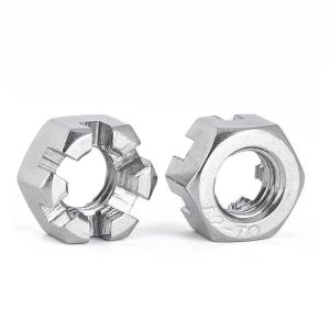 Directly Sells Black M2-M30 Slotted Nut DIN935 Hexagonal Blossom Nut in Various