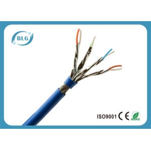 PVC Jacket Blue Cat 7 Lan Cable For Network Wiring Structure High Speed