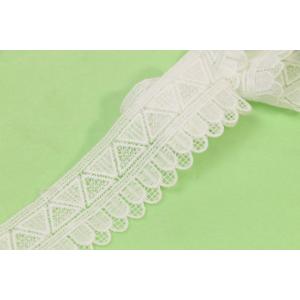Multiusage Geometric Shape Guipure Lace Trims 100% Polyester Any Color