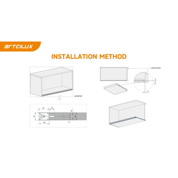 ARTCILUX Indoor LED Light with Selectable Eyes Protecting Design and Touching Sensor
