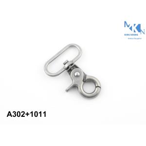 Flexible Swivel Clasp Hooks / Small Spring Snap Hook Silver Surface
