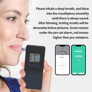AT808 Portable Alcohol Tester with Advanced Fuel Cell Sensor Bluetooth