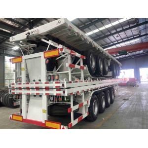 New China Manufacturer Of 4-axis Flatbed Semi-trailer Direct Sales Of 100 Ton