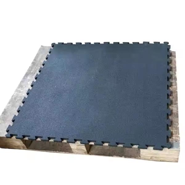Quality 15mm and 20mm High Elastic Interlock Rubber Floor Gym Mat for Protective Flooring and Shock Absorption with Protection for sale