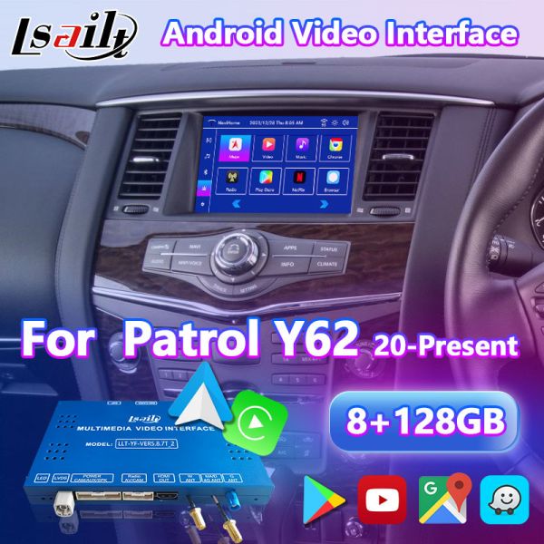 Lsailt Android Multimedia Video Interface for 2020-Present Nissan Patrol Y62