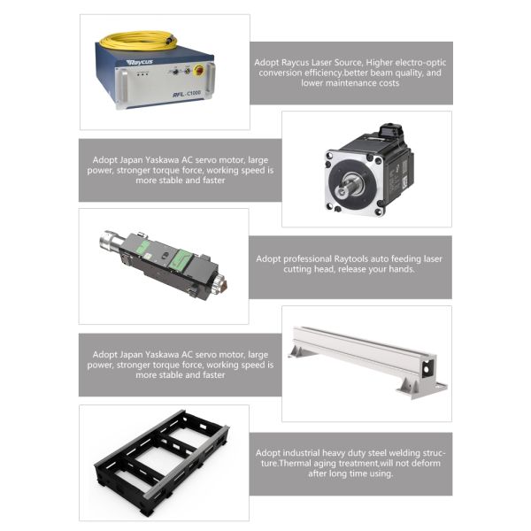 CE 3015 2000W Fiber Laser Cutting Machine Stainless 100m/Min