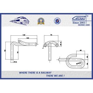 Gauge Lock Clamp Elastic Rail Clips 14mm 60Si2MnA Plain Surface in Track System