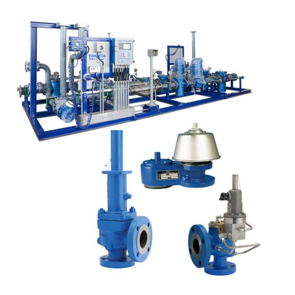 Crosby J-Series Direct Spring Pressure Relief Valves With Natural Gas Skid
