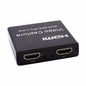 PS4 USB 2.0 Video Capture Card LPCM HDMI Video Grabber With Mic Loop R L